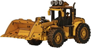 つくるんです【日本公式販売/日本語説明書付】Robotime 3D ウッドパズル はたらく車シリーズシリーズ (フロントエンドローダー)
