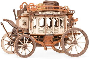 つくるんです【日本公式販売/日本語説明書付】Robotime 3D ウッドパズル オルゴールシリーズ (ステージコーチ)