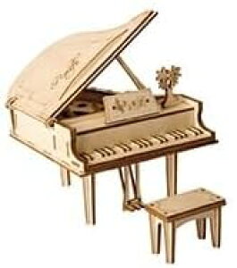 つくるんです【日本公式販売/日本語説明書付】Robotime 3D ウッドパズル オーナメントシリーズ (グランドピアノ)