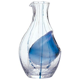 【包装不可】 東洋佐々木ガラス 和がらす 冷酒カラフェ（ブルー） 品番：61507 日本製 徳利