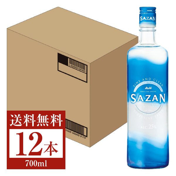  アサヒ SAZAN サザン 25度 甲類 700ml 瓶 12本 1ケース アサヒサザン 包装不可 他商品と同梱不可 クール便不可