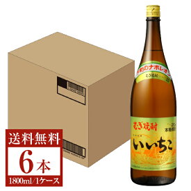 【送料無料】 三和酒類 むぎ焼酎 いいちこ 20度 瓶 1.8L（1800ml） 6本 1ケース 三和酒類いいちこ 麦焼酎 大分 包装不可 他商品と同梱不可 クール便不可