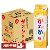 【送料無料】 アサヒ 麦焼酎 かのか 25度 紙パック 焼酎甲類乙類混和 1.8L 1800ml 6本 1ケース アサヒか…