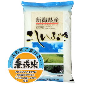 【まとめ買い】令和5年産 無洗米 新潟県産 こしいぶき 白米10kgx2袋 保存包装 選択可