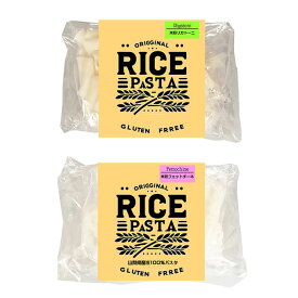 【SALE】 お米100％　ライスパスタ 半生パスタ リガトー二（ショート）/フェットチーネ（平麺） 各3食 RICE PASTA