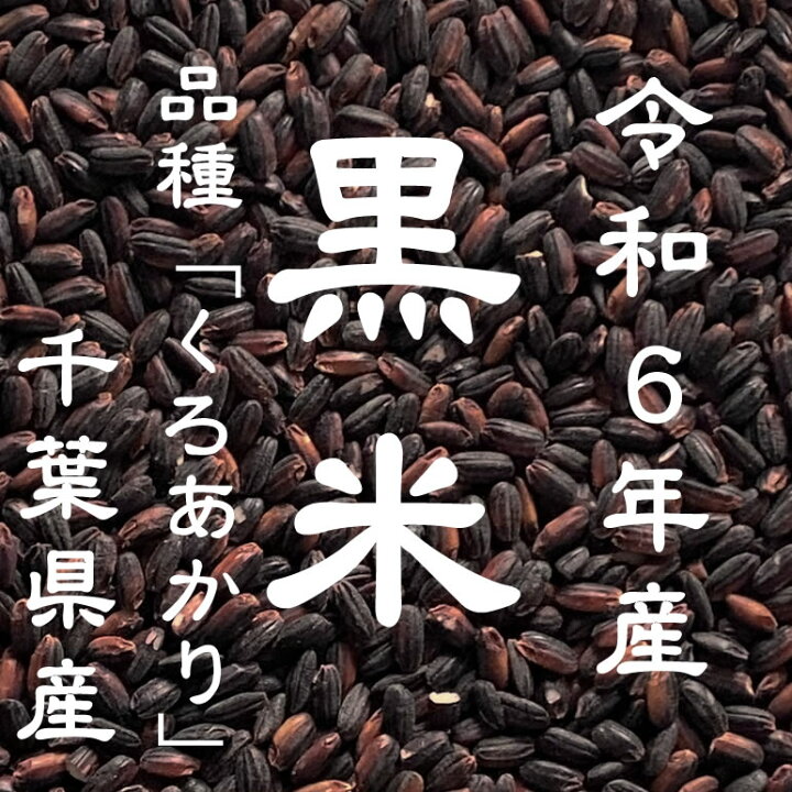 楽天市場】【まとめ買い】令和6年産 黒米 千葉県産 30kg 品種：くろ 