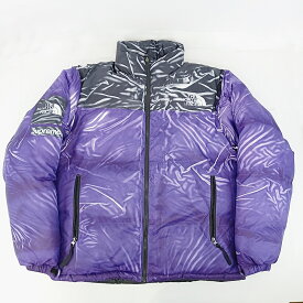 未使用品　Supreme ×The North Face ピークパープル　ヌプシ　オーバープリント　 Printed Nuptse Jacket ND02300IサイズM　23SS 【中古】IサイズM　23SS 【中古】