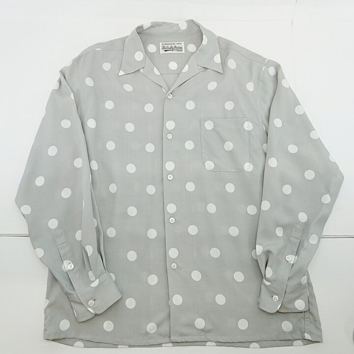 楽天市場】WACKO MARIA ワコマリア SHIRT L/S グレー ドット柄オープン 