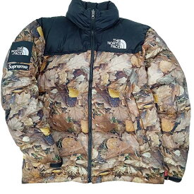 THE NORTH FACE xSUPREME ノースフェイス × シュプリーム / リーフハンティングカモフラージュ LEAVESリーブス/ NUPTSE JKTヌプシ ダウン ジャケット 並行品 サイズM【中古】