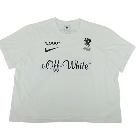 NIKE × Off-White ナイキ×オフホワイト 半袖Tシャツ サイズL ホワイト【中古】