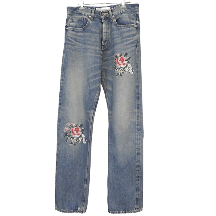 楽天市場】DAIRIKU ダイリク Flower Cross Embroidery Denim Pants 