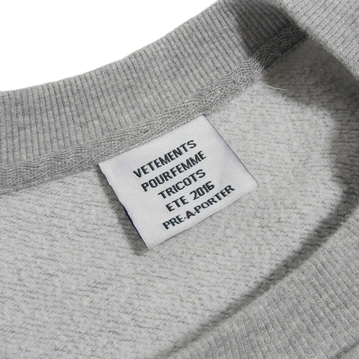 楽天市場】VETEMENTS ヴェトモン ×Champion リバーシブル パーカー 