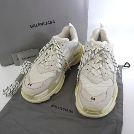 BALENCIAGA バレンシアガ トリプルS スニーカー メンズ シューズ 白系 靴 サイズ44 29cm 【中古】