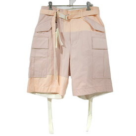 美品 SACAI サカイ Cotton Nylon Oxford Shorts ショートパンツ メンズ ピンク size 1 【中古】