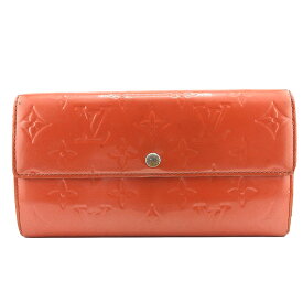LOUIS VUITTON ルイ・ヴィトン ヴェルニ ポルトフォイユ サラ 長財布 オレンジサンセット M93634 【中古】