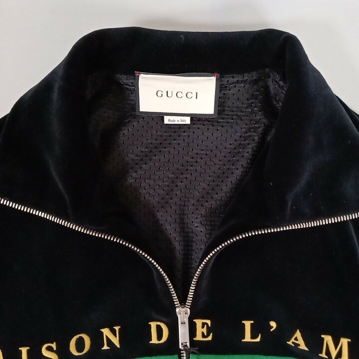 楽天市場】GUCCI グッチ ベロア トラックジャケット メンズ ブラック 