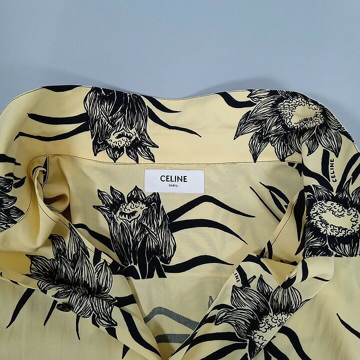 楽天市場】CELINE セリーヌ 21SS アロハシャツ 2C517428M 41 黄色 