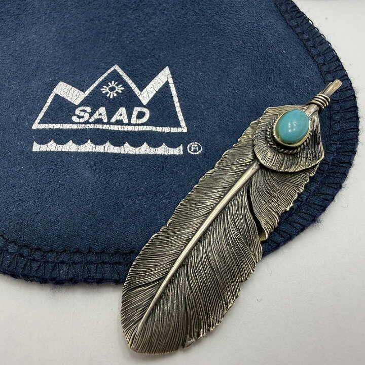 楽天市場】SAAD サード FEATHER PENDANT TOP フェザー ペンダント 