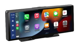 CarPlay オンダッシュモニター ドライブレコーダー フロントモニター 分離式 10.26 インチ 1600*600 前後 車載用 モニター カー ディスプレイ カーナビ フロントカメラ内蔵 バックカメラ付き IPS iphone android アイホン アンドロイド