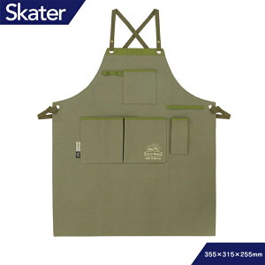 アウトドア エプロン ワークエプロン メンズ レーディス おしゃれ ストラップ 撥水加工 機能的 シンプル カーキ ブラウン バッククロス DIY 作業 ガーデニング キャンプ BBQ 防災グッズ Skater
