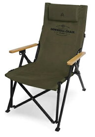 【KZM正規代理店】 KZM OUTDOOR アウトドアチェア ダウンヒルチェア リクライニング 椅子 軽量 折りたたみ キャンプ ソロ ひじ掛け イス ポケット 収納バッグ キャリーバッグ ソロキャンプ 防災グッズ ブラック 収納 アウトドア キャンプ椅子