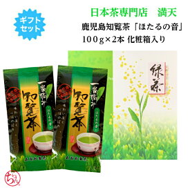 鹿児島茶 知覧茶 「ほたるの音」100g×2本 化粧箱入り ギフトセット ちらん茶 日本茶 緑茶 お茶 贈答用 進物 贈り物 お中元 お歳暮 内祝 お祝い 香典