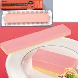 【冷凍】FCケーキ レアーストロベリー(栃木県産とちおとめ果汁使用) 430G (フレック/冷凍ケーキ/フリーカットケーキ) 業務用