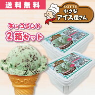 【冷凍】小さなアイス屋さん チョコミント×2個 (ロッテ/冷凍アイス/アイスクリーム) 業務用　■サイズ※…