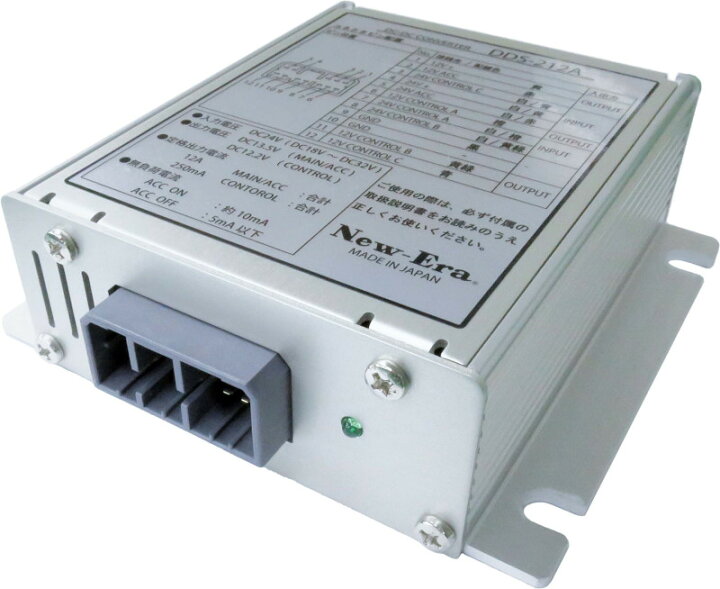 楽天市場 New Era Dds 212a Dc Dcコンバーター Dc24v入力 Dc12v出力 12a アイドリングストップ車対応 P3b19 まんてん屋