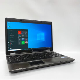 訳あり・中古ノートパソコン Windows 10 テンキー付き 中古パソコン HP Probook 6550b Celeron P4600 2.0GHz 4GB HDD 250GB 無線 DVDドライブ Windows10 64ビット OFFICE付き