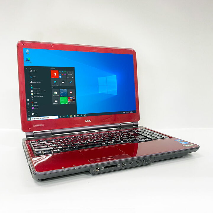 中古ノートパソコン Windows10+office 大容量HDD500GB NEC LL550/W 