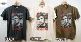 トイズマッコイ TOYS McCOY TMC2115 THE WILD ONE TEE " MARLON BRANDO AS JOHNNY "ジョニー　映画　Tシャツ　半袖　　ライダース