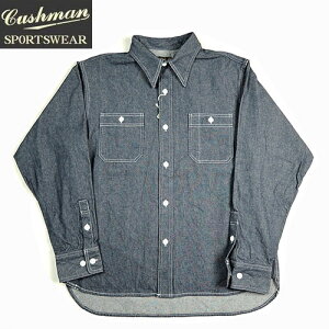 �N�b�V���}�� CUSHMAN 25532 10oz DENIM WORK SHIRTS �����b�N�X�t�B�b�g�@�f�j���V���c