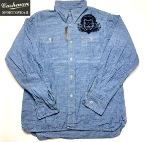 �N�b�V���}�� CUSHMAN 25610 CHAMBRAY WORK SHIRTS �i HELL ON WHEEL �j �V�����u���[���[�N�V���c�@�v�����g
