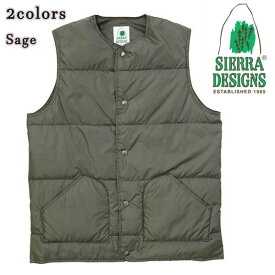 シエラデザインズ SIERRA DESIGNS LIGHT DOWN VEST ライト　ダウンベスト　キャンプ　アウトドア