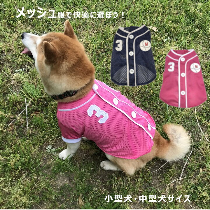 楽天市場 小型犬用 中型犬用 犬 服 おしゃれ メッシュ Tシャツ 涼感 通気性あり 二足 動きやすい 防汚 マジックテープ留め ブルー ピンク ゆったり ペットウェア 男の子 女の子 小型 3号 4号 中型 5号 Pa Mh 016 017 柴犬 犬服