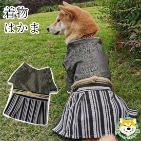 クーポン配布中 犬用はかま 帯締め付き 着物 和服 犬用着物 お正月 ハロウィン イベント おしゃれ 結婚式 七五三 愛らしさUPな和テイスト～小型犬から中型犬サイズ～ チワワ トイプードル ダックスフント パピヨン フレンチブルドッグ 柴犬 犬服