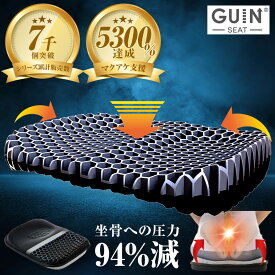 クッション 骨盤 オフィス GUIN-SEAT- グインシート 専門家 小林篤史先生監修 体圧分散 椅子 腰痛い人姿勢が大切 リバーシブル ハニカムゲル 分散 体重 腰 骨盤 座骨 グッズ デスクワーク 車 運転 席 プレゼント ギフト 事務作業