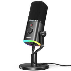 送料無料 MAONO XLR/USB ゲーミングマイク ノイズキャンセリング PCマイク ポッドキャスト ストリーミング用 ダイナミックマイク ミュートボタン 単一指向性 YouTube 録音 ボイスチャット ライブ配信 ゲーム実況に PD100X