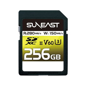 《新品アクセサリー》 SUNEAST (サンイースト) ULTIMATE PRO SDXCカード 256GB UHS-II V60 U3 SE-SDU225 【KK9N0D18P】