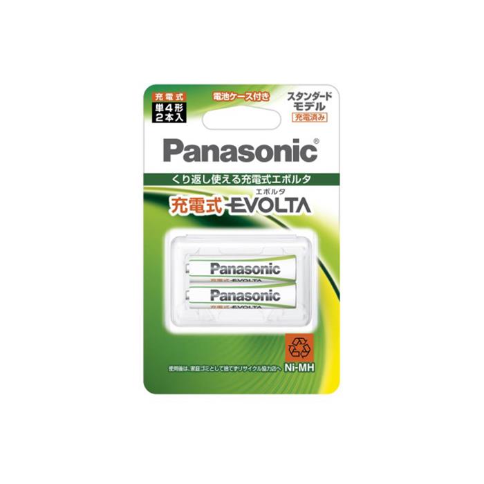 《新品アクセサリー》 Panasonic（パナソニック） EVOLTA 充電式エボルタ 単4形 2本パック スタンダードモデル BK-4MLE/2BC【KK9N0D18P】