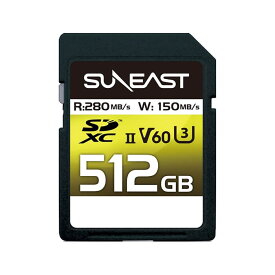 《新品アクセサリー》 SUNEAST (サンイースト) ULTIMATE PRO SDXCカード 512GB UHS-II V60 U3 SE-SDU251 【KK9N0D18P】〔メーカー取寄品〕