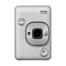 《新品》FUJIFILM (フジフイルム) ハイブリッドインスタントカメラ チェキ instax mini LiPlay ストーンホワイト 【KK9N0D18P】