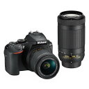 《新品》Nikon (ニコン) D5600 ダブルズームキット【￥10,000-キャッシュバック対象/交換レンズと同時購入でさらに増額】[ デ・・・