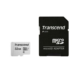 《新品アクセサリー》 Transcend (トランセンド) microSDHCカード 32GB UHS-I U1 (TLC) TS32GUSD300S-A ［SD変換アダプタ付属］【KK9N0D18P】
