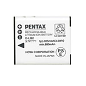 《新品アクセサリー》 PENTAX (ペンタックス) 専用充電式リチウムイオンバッテリー D-LI92（対応機種:X70、Optio WG-1、WG-2、WG-3、WG-40、WG-50、WG-60、WG-70）【KK9N0D18P】
