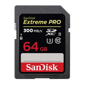 《新品アクセサリー》 SanDisk (サンディスク) Extreme Pro SDXCカード UHS-II 64GB SDSDXDK-064G-GN4IN【KK9N0D18P】