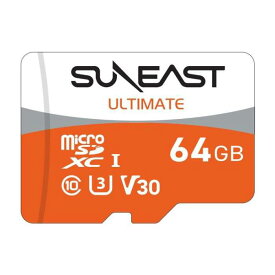 《新品アクセサリー》 SUNEAST (サンイースト) ULTIMATE PRO ORANGE Series microSDXCカード UHS-I 64GB 【KK9N0D18P】