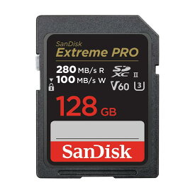 《新品アクセサリー》 SanDisk (サンディスク) Extreme PRO UHS-II V60 128GB SDSDXEP-128G-JNJIP【KK9N0D18P】