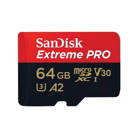 《新品アクセサリー》 SanDisk (サンディスク) ExtremePRO microSDXCカード 64GB SDSQXCU-064G-GN6MA 海外パッケージ版【KK9N0D18P】